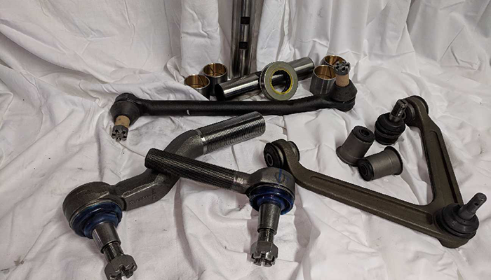 Shown:  Heavy duty truck parts including o-rings.
